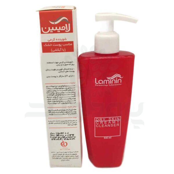 کرم ژل شوینده غیر صابونی لامینین