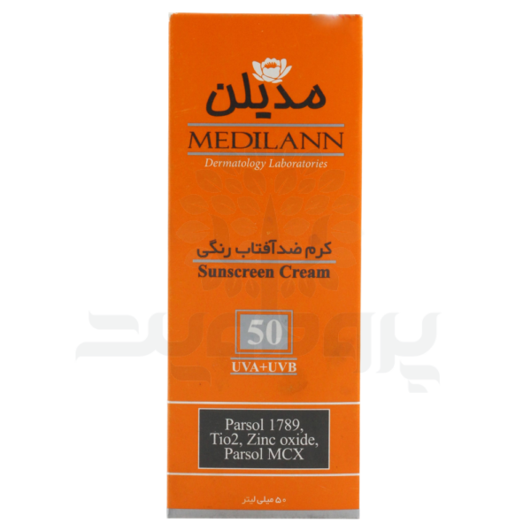 کرم ضد آفتاب رنگی مدیلن