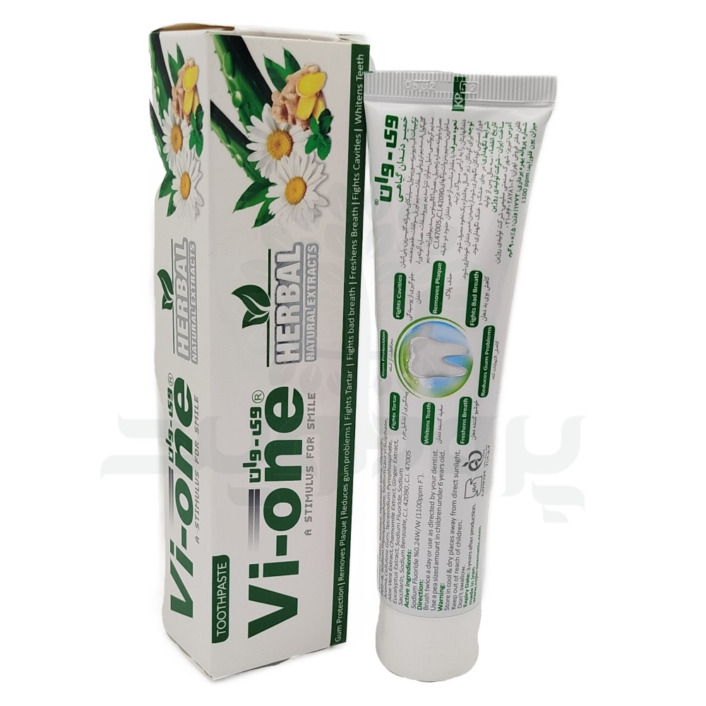 34562-vi-one-2 خمیر دندان گیاهی وی وان 90 گرمی