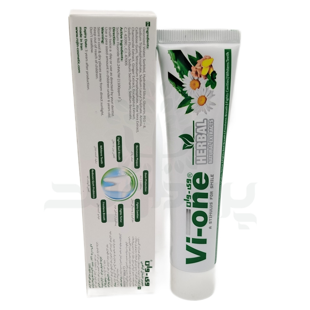 34562-vi-one-3 خمیر دندان گیاهی وی وان 90 گرمی