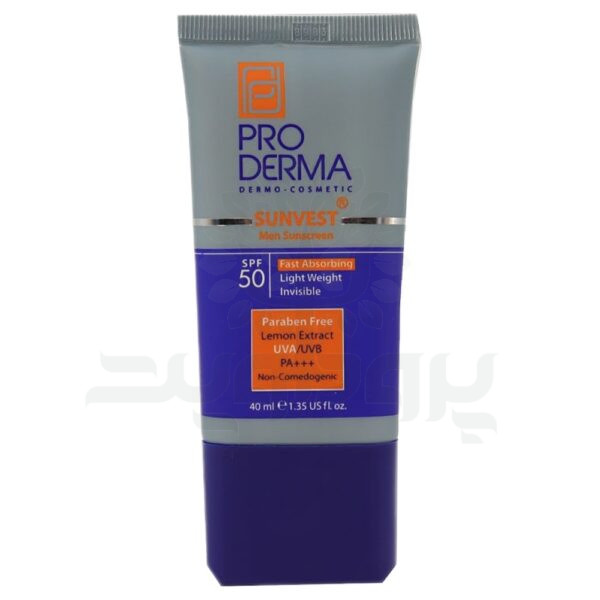 کرم ضد آفتاب فاقد چربی آقایان SPF50 پرودرما