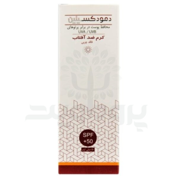 کرم ضد آفتاب بی رنگ دمودکسیلین SPF 40